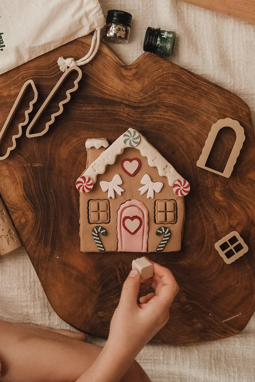 Gingerbread House Playdough Decorating Kit