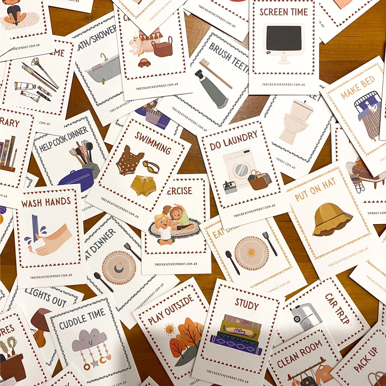 Daily Routine Cards & Display Stand – The Strong Communities Store
