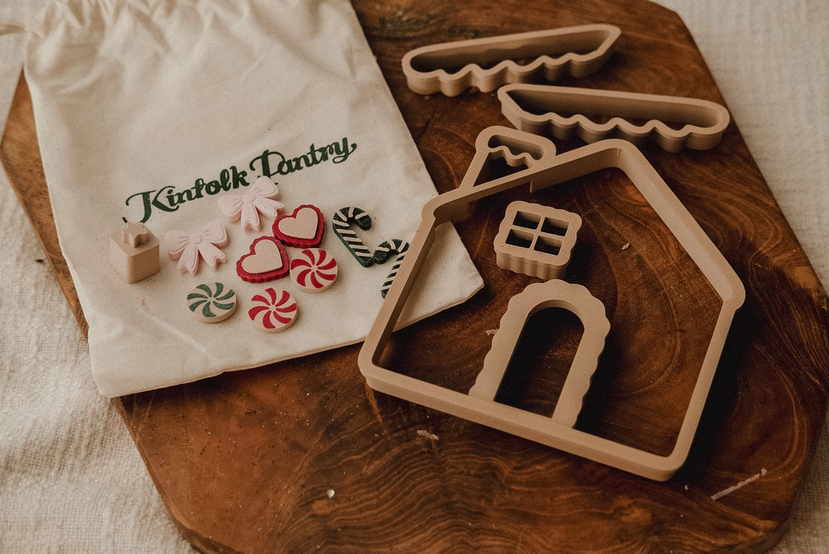 Gingerbread House Playdough Decorating Kit