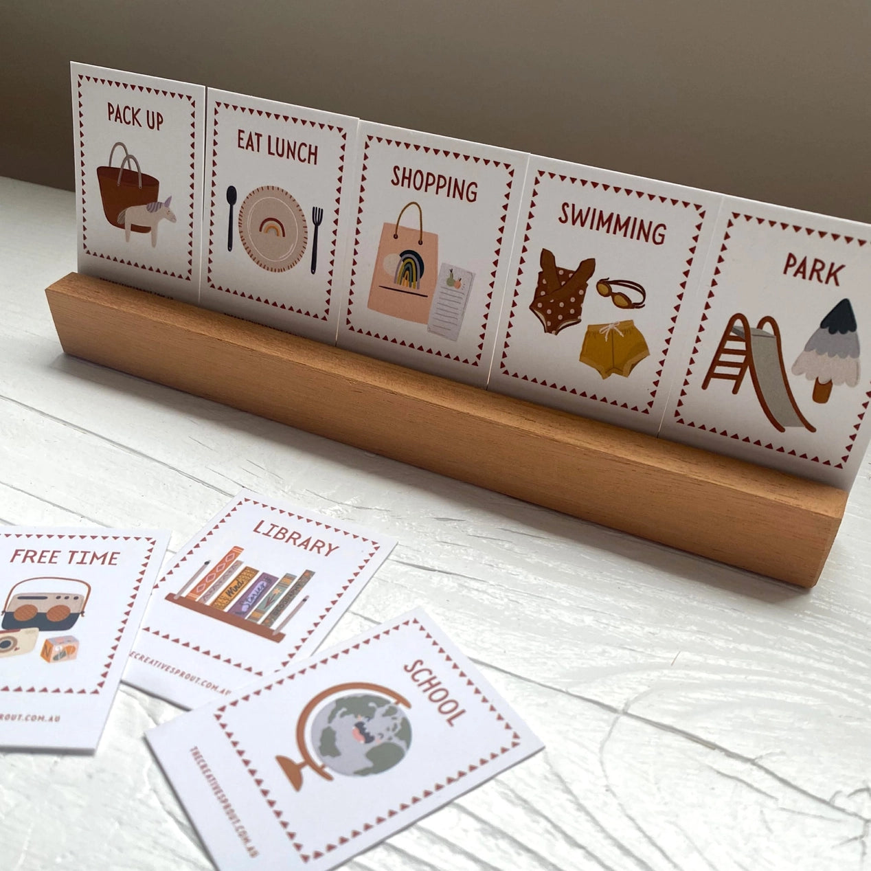 Daily Routine Cards & Display Stand – The Strong Communities Store